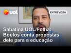 Boulos quer ampliar escolas municipais no próprio terreno e fala de propostas para educação