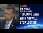 UN aid chief rejects Israeli looting claims | War in Gaza