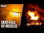 Hundreds of missiles rain down on Israel & Iran as death toll rises in barrage of explosions