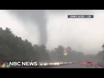 Severe weather disrupts holiday weekend travel