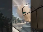 Dust devil barrels through Arizona intersection #shorts