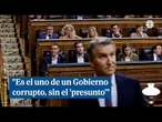 Fejóo, directo a Sánchez: "Es el uno de un Gobierno corrupto, sin el 'presunto'"