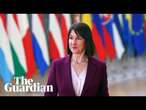 Rachel Reeves delivers speech at meeting of European finance ministers – watch live