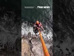 NARROW ESCAPE: Dramatic video shows hikers rescued by helicopter #shorts #usa #us #news #rescue