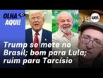 Reinaldo: Trump mete o bedelho no Brasil; absurdo é bom para Lula e faz Tarcísio subir no telhado