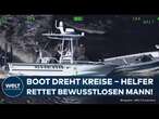 FLORIDA: Bewusstloser Bootsführer auf See gerettet – Boot trieb unkontrolliert!