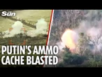 Ukraine wreaks havoc on Putin's troops as Russian artillery and military vehicles blown to pieces