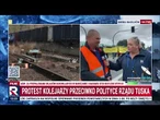 Protest kolejarzy przeciwko polityce rządu Tuska | Republika Na Żywo