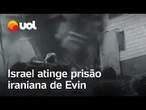Israel divulga imagens explodindo a porta de prisão iraniana para opositores do regime do país; veja