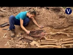 La ejecución de dos maquis y el matrimonio que los cobijó, al descubierto en una fosa del franquismo