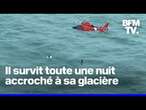 Ouragan Milton: un pêcheur survit toute une nuit accroché à sa glacière au milieu des vagues