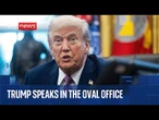 Donald Trump signs proclamation in Oval Office