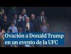 Ovación a Donald Trump a su llegada a un evento de la UFC en Miami