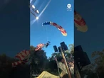 Skydiver makes hard landing at crowded rodeo