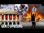 Bloody REVOLUTION erupts in Nepal as parliament burned down and ex-first lady killed