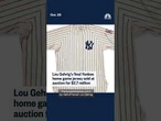 Lou Gehrig's final Yankee home game jersey sold at auction for $2.7 million