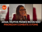 Muitos países ricos não priorizam combate à fome, diz Janja