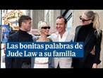 Un emocionado Jude Law recibe ansiada su estrella en el Paseo de la fama junto a su familia #cine