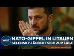 PUTINS KRIEG: Nato-Treffen in Vilnius! Mark Rutte und Wolodymyr Selenskyj äußern sich zur Lage