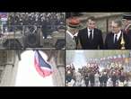 Macron e Starmer marcam 106º aniversário do Armistício em Paris | AFP