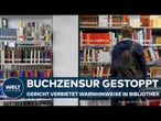VERSCHWÖRUNGSTHEORIEN: Warnhinweise auf Büchern der Stadtbibliothek Münster rechtswidrig