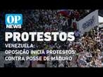 Protesto na Venezuela: Oposição vai às ruas contra posse de Maduro l O POVO NEWS