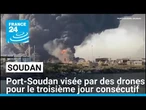Port-Soudan visée par des drones pour le troisième jour consécutif • FRANCE 24
