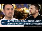 PUTINS KRIEG: Wolodymyr Selenskyj fürchtet Diktatfrieden durch Verhandlungen mit Donald Trump