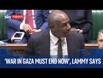 Foreign Secretary David Lammy delivers Commons statement on situation in Middle East
