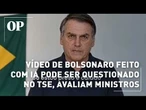 Vídeo com IA de Bolsonaro pode parar no TSE, mas campanha de Flávio descarta irregularidades