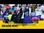 Sarina Wiegman and Chloe Kelly react after England beat Spain to win Euro 2025