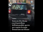 Entra in Ztl a Roma con il portellone aperto per coprire la targa: denunciato 61enne