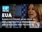 Kamala x Trump: veja como os dois candidatos a presidência dos EUA estão nas pesquisas