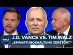 US-WAHL 2024: TV-Duell der Vizes! Tim Walz wirbt für Kamala Harris – J.D. Vance für Donald Trump