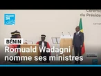 Bénin : Romuald Wadagni nomme son premier gouvernement • FRANCE 24
