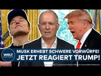USA: Trump im Epstein-Skandal verwickelt? Elon Musk erhebt schockierende Vorwürfe gegen US-Präsident