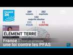 PFAS: La France adopte une loi pour restreindre ces polluants éternels • FRANCE 24