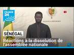 Réactions à la dissolution de l'assemblée nationale au Sénégal • FRANCE 24