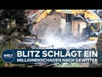 THÜRINGEN: Katastrophe nach Gewitter! Blitz schlägt ein - Der Kampf gegen das Feuer