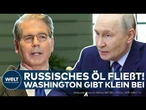 KRIEG IN DER UKRAINE: Russisches Öl fließt! USA geben nach – Sanktionen gegen Russland gelockert!