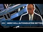 IAA MÜNCHEN: Merz verspricht Autobranche volle Unterstützung – Söder schießt gegen Verbrennerverbot