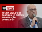 Secretário da Polícia Civil do RJ confirma 119 mortes em operação contra o CV | BASTIDORES CNN