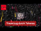 Trauerzug mit Chameneis Leichnam führt durch Teheran