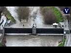 Estado actual del río Manzanares, visto desde los drones de la Policía de Madrid