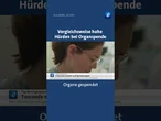 In Deutschland warten etwa 8.000 Menschen auf ein Spenderorgan. #tagesschau #organspende