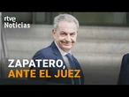 RODRÍGUEZ ZAPATERO, en la AUDIENCIA NACIONAL para declarar por PLUS ULTRA y las JOYAS |RTVE Noticias