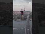 Daredevil walks slackline from Asia to Europe - ABC News