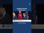Es war das 1. Treffen zwischen US-Präsident Trump und Chinas Staatschef Xi seit langer Zeit