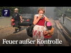 Flammen zerstören zahlreiche Häuser in Ostattika