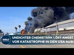 KALIFORNIEN: "Größtmögliche Katastrophe!" Behörden kämpfen gegen möglichen Super-GAU nach Chemieleck